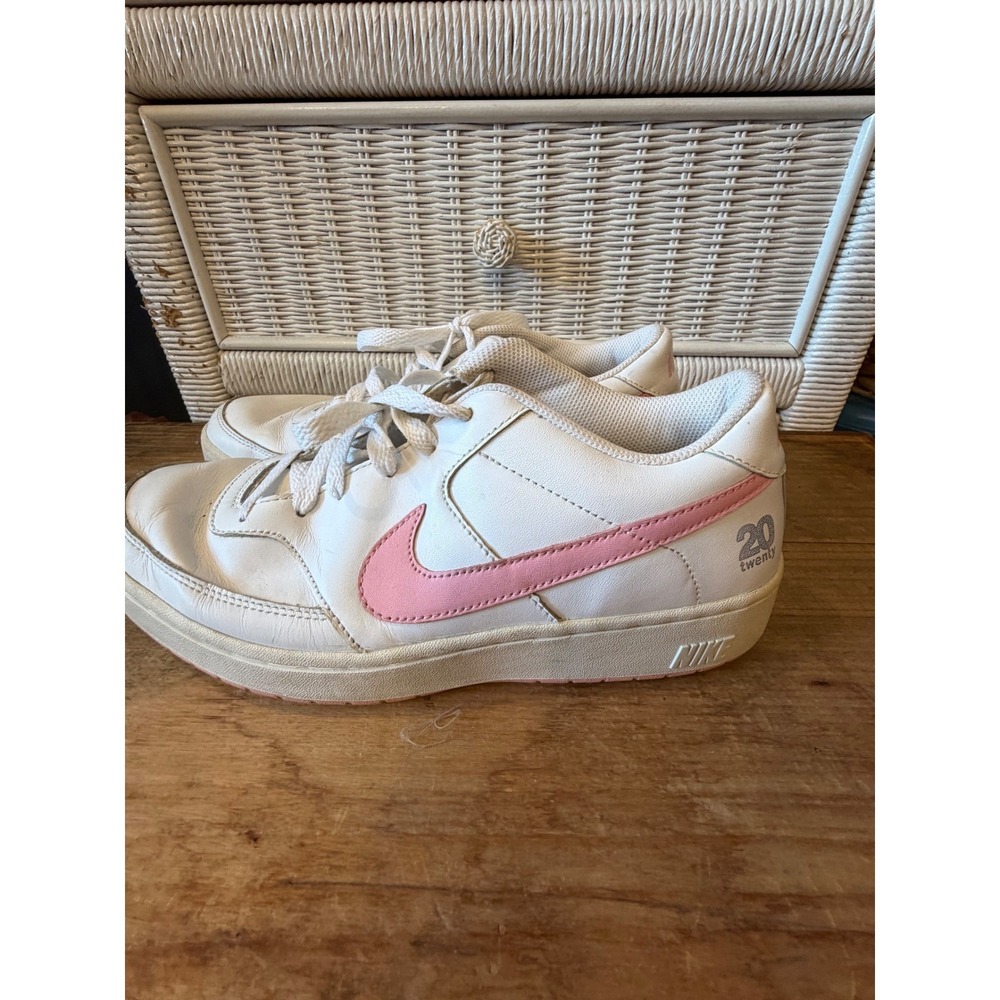 Nike Court Force Low White Pink 20 Twenty Sneakers 309423-162 Womens 11